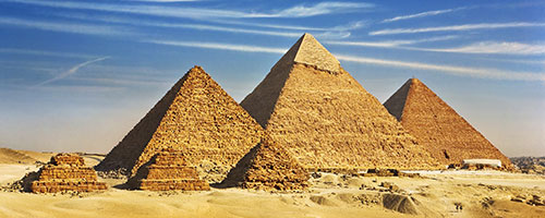 See the Pyramids of Giza in Egypt