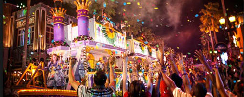 Party all night in New Orleans during Mardi Gras
