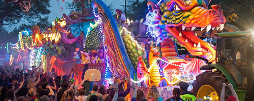Celebrate Mardi Gras in New Orleans on vacation