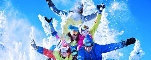 Snow-Ski-Birthday-Party Travel to a snow ski destination for your birthday party vacation