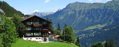 Stay in a quaint Swiss Chalet in the Alps on vacation