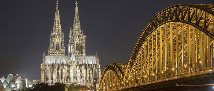 Cologne Cathedral on the Rhine River